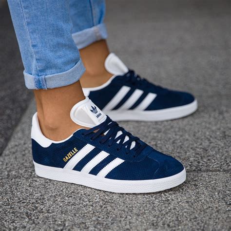 adidas sneaker dunkelblau rot schuhe frauen|Blaue Damensneakers .